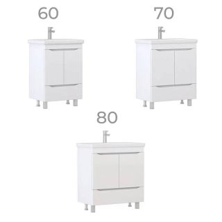 Тумба под раковину напольная Vigo Grani 285 70 см белый